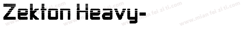 Zekton Heavy字体转换